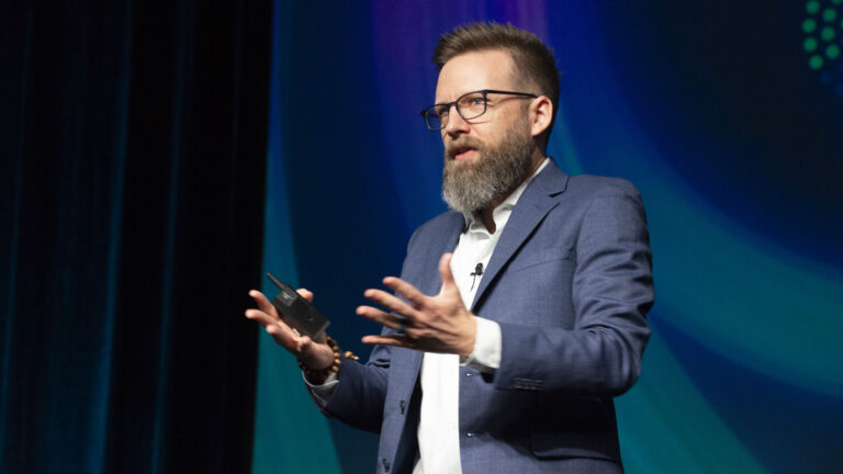 Resilience keynote speaker Shawn Ellis at client event